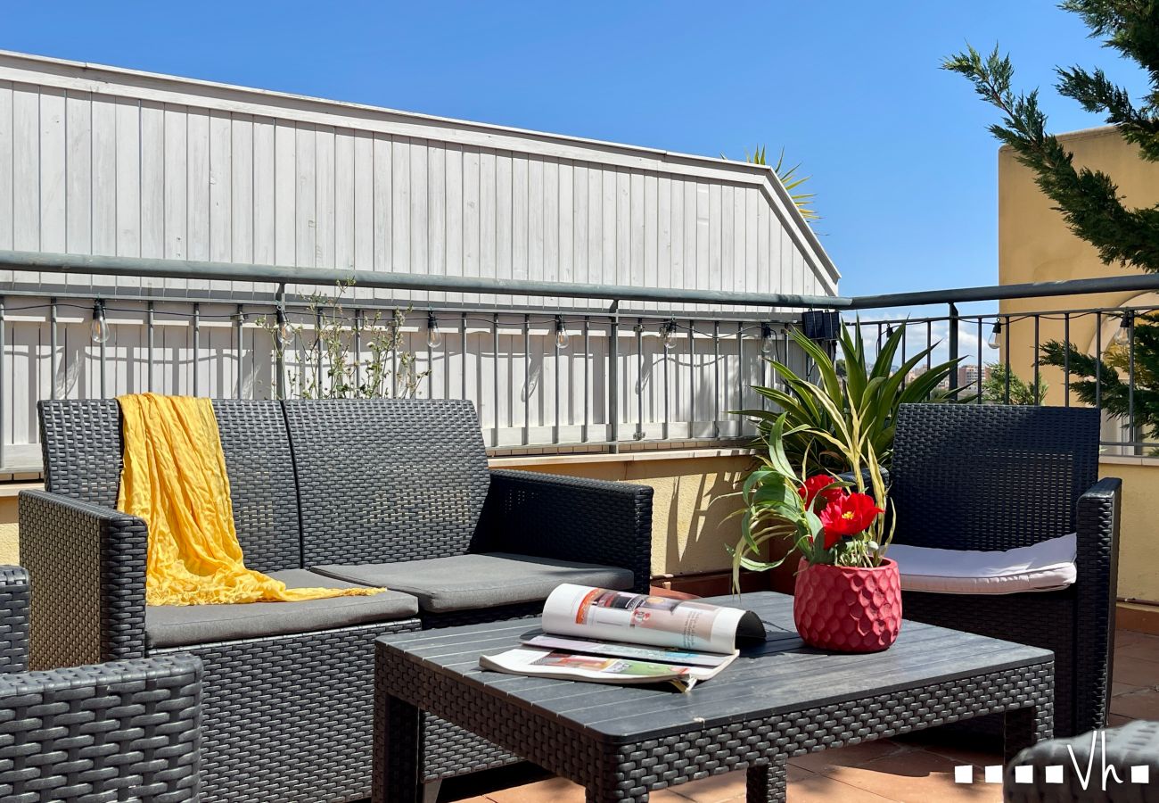 Doppelhaushälfte in Calpe / Calp - Reihenhaus MARYVILLA in Calpe &ndash; 3 Schlafzimmer, Meerblick, 2 Terrassen, Grill, Klimaanlage und WLAN