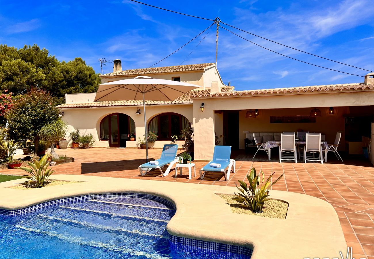 Charming rustic villa surrounded by nature with private pool in Benissa only a few km from the best beaches