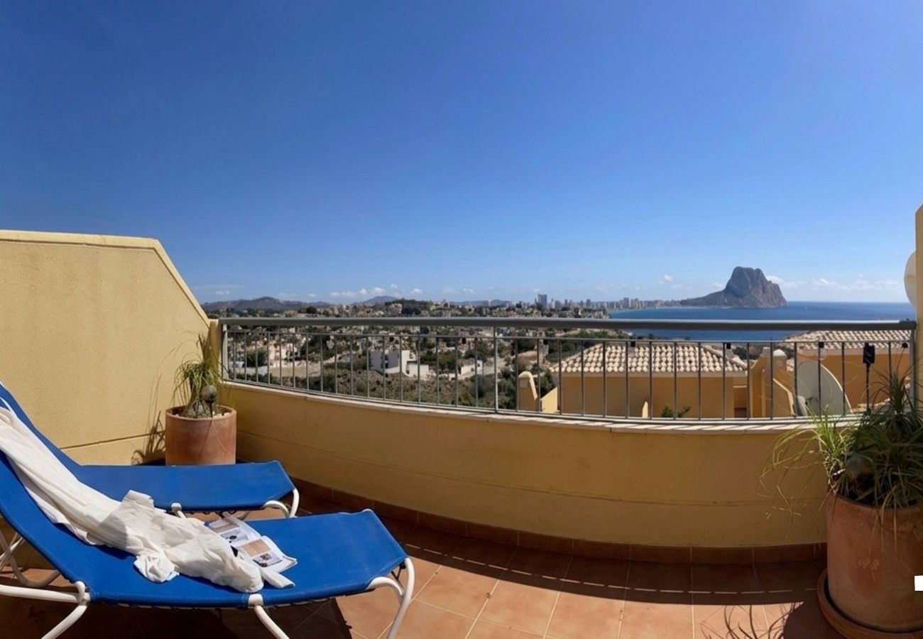 Maison mitoyenne à Calpe / Calp - Maison mitoyenne MARYVILLA &agrave; Calpe &ndash; 3 chambres, vue sur la mer, 2 terrasses, barbecue, climatisation et Wi-Fi