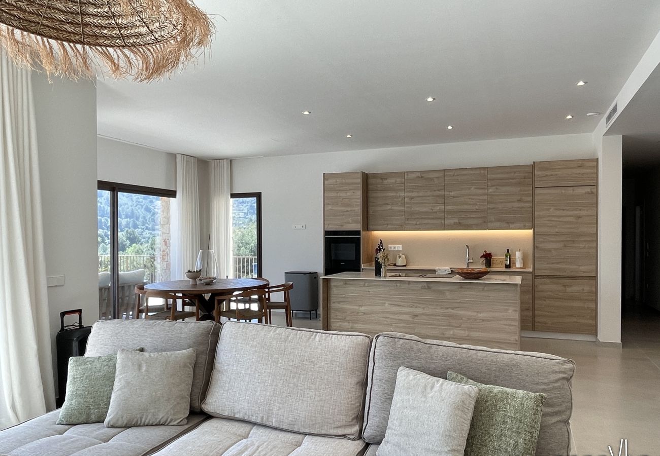 Villa à Pedreguer - Villa moderne pour 6 personnes avec piscine privée et vue sur la montagne - LA OKSANA