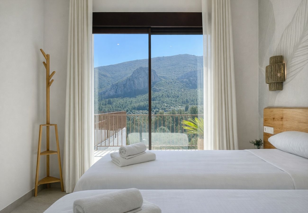 Villa à Pedreguer - Villa moderne pour 6 personnes avec piscine privée et vue sur la montagne - LA OKSANA