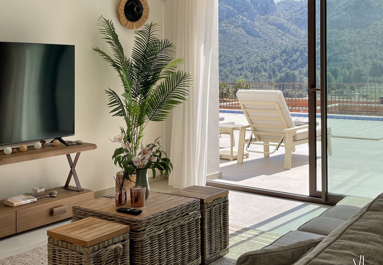 Villa in Pedreguer - Moderne villa voor 6 personen met privézwembad en uitzicht op de bergen  - LA OKSANA